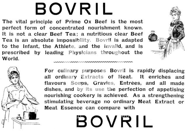 Advertisement for Bovril, 1895. Creator: Unknown.