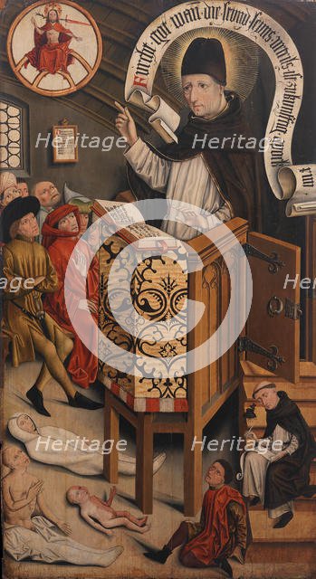 Sermon of Saint Albertus Magnus, ca. 1430-95. Creator: Friedrich Walther.