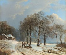 Winter Landscape, 1835-1838. Creator: Barend Cornelis Koekkoek.