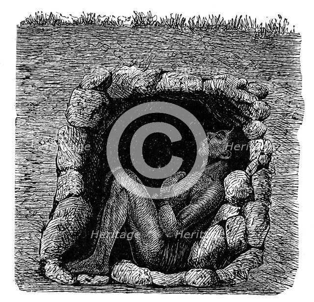 Grave of a Zulu chief, 1888. Artist: Unknown