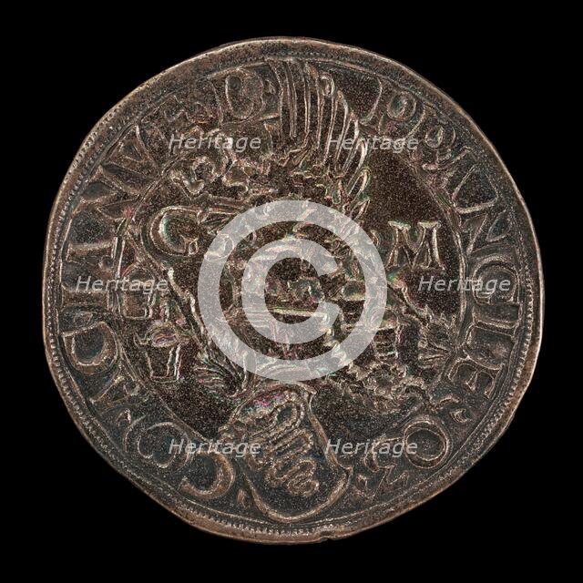 Crowned Casque with Dragon Crest [reverse], 16th century. Creator: Unknown.