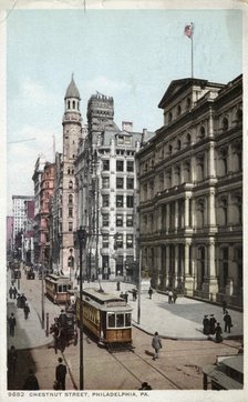 Chestnut Street, Philadelphia, Pennsylvania, USA, 1905. Artist: Unknown