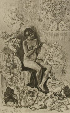 Rimes de joie, 1881. Creator: Félicien Rops.