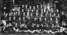 Winston Churchill in a group photograph at Harrow School, c1889, (1945). Artist: Unknown.