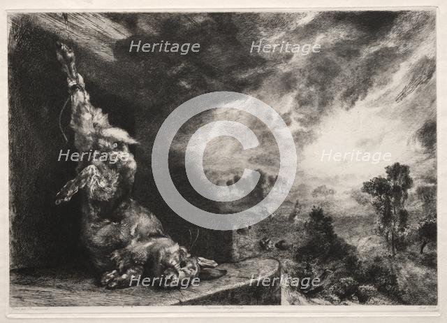 The Large Rabbit, 1891, printed 1894. Creator: Félix Bracquemond (French, 1833-1914).