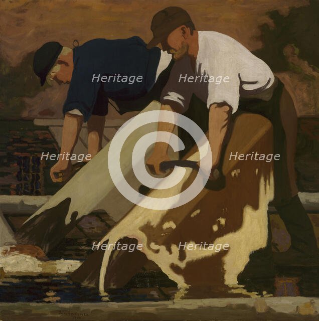 Tanners, 1908. Creator: Juho Rissanen.