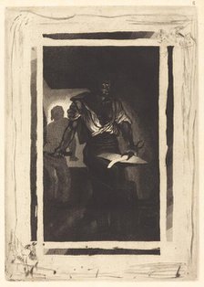 A Blacksmith (Un Forgeron), 1833. Creator: Eugene Delacroix.