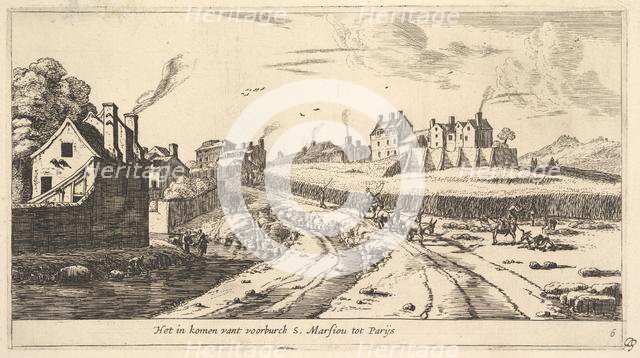 Entrance to the Suburb of Saint Marceau near Paris, 17th century. Creator: Reinier Zeeman.