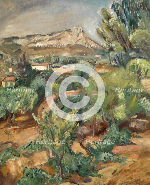 The Mountain Coudon Seen from Cap Brun, c1900-1949. Creator: Othon Friesz.