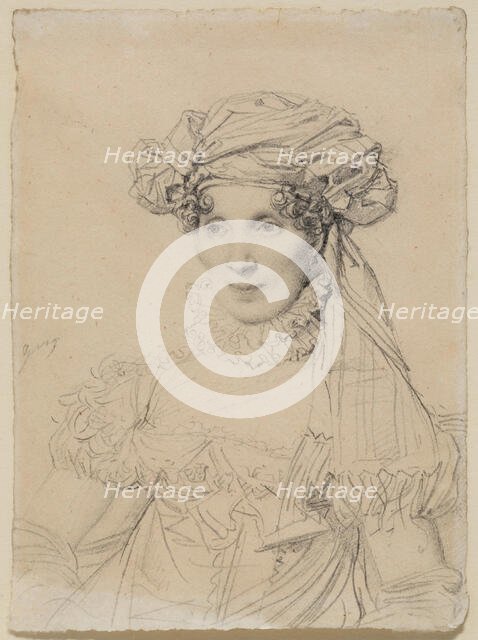 Mme. Rene Borel, c1818. Creator: Jean-Auguste-Dominique Ingres.