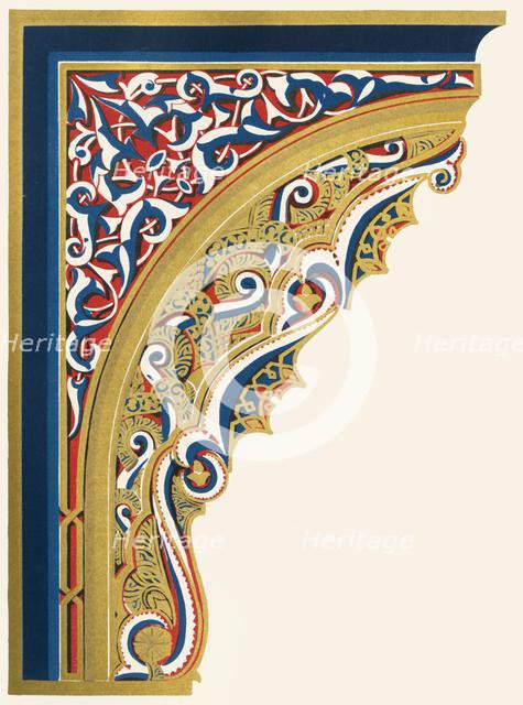 'Brackets supporting ceiling of the portico, Court of the Lions', 1907. Creator: Unknown.