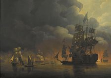 The Anglo-Dutch Fleet under Lord Exmouth and Vice Admiral Jonkheer Theodorus Frederik van Capellen p Creator: Nicolaus Baur.