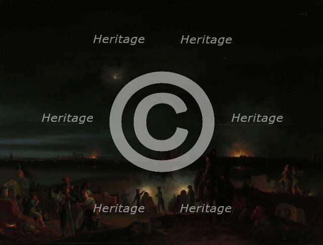 The Shelling of ’s-Hertogenbosch by the French, 1800. Creator: Josephus Augustus Knip.