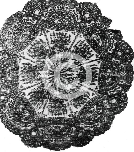 Parasol Cover, Bayeux, 1850/75. Creator: Unknown.