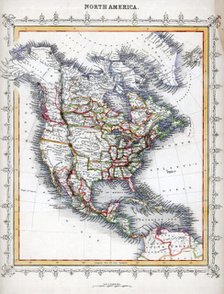 Map of North America. Artist: Unknown