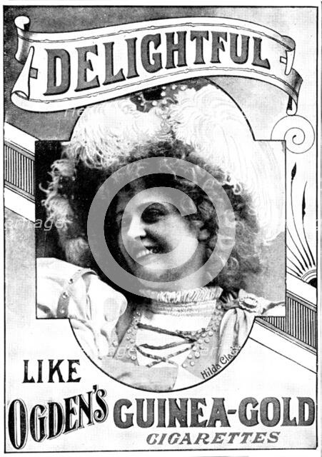 Advertisement for Ogden's Guinea-Gold Cigarettes, 1898. Creator: Unknown.