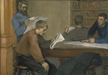 Reading Room, 1899. Creator: Magnus Enckell.