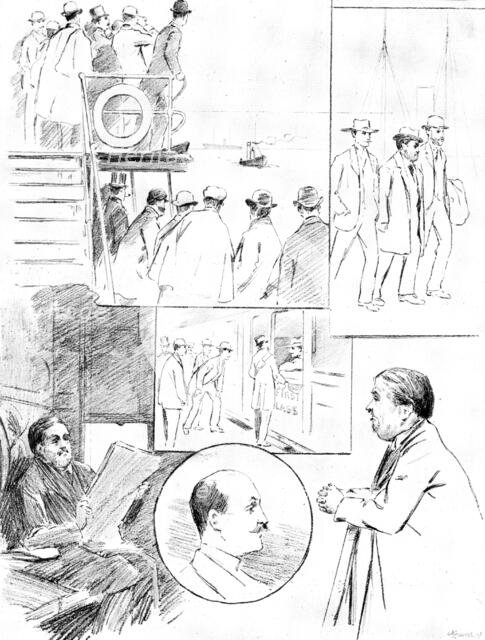 The Arrival of Jabez Spencer Balfour, 1895. Creator: George Meisenbach.