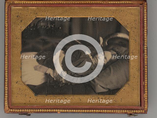 Untitled (Post Mortem Portrait of a Girl), 1855. Creator: Unknown.