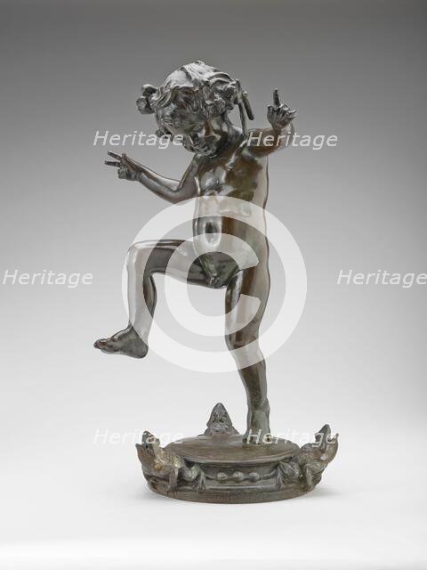 Frog Fountain, 1901. Creators: Janet Scudder, Roman Bronze Works.