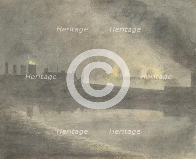 Foundry at Canon, 1792. Creator: John Baptist Malchair.