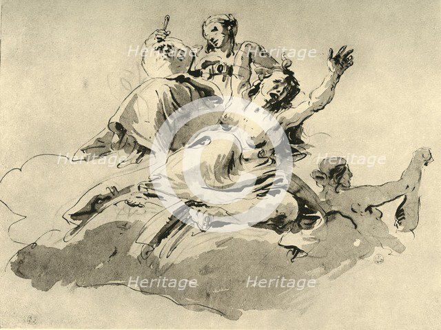 'Three Women', mid 18th century, (1928). Artist: Giovanni Battista Tiepolo.