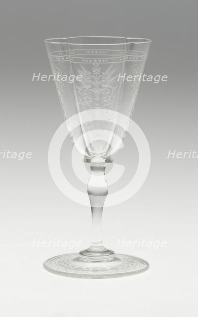 Wine Glass, Austria, 19th century. Creator: J.& L. Lobmeyr.