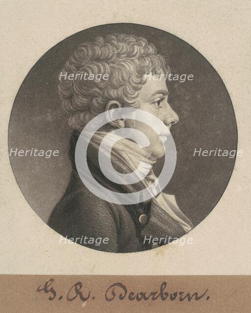 George Raleigh Dearborn, 1806. Creator: Charles Balthazar Julien Févret de Saint-Mémin.