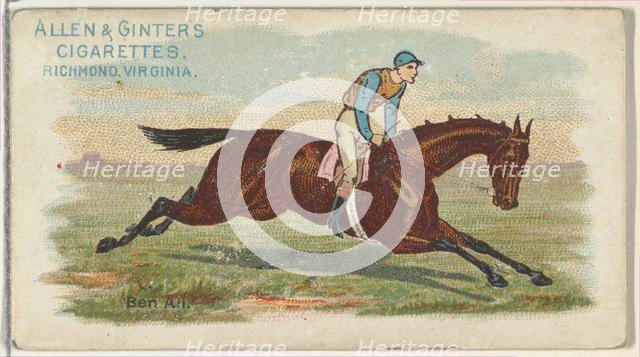 From The World's Racers series (N32) for Allen & Ginter Cigarettes, 1888. Creator: Allen & Ginter.