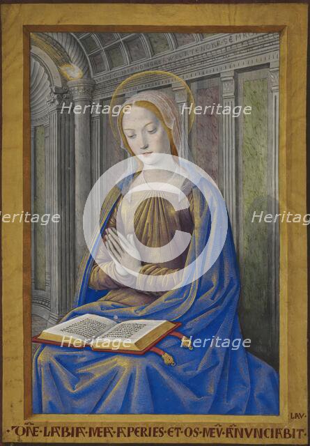 The Virgin Mary receiving the Annunciation, c1500. Creator: Jean Bourdichon.