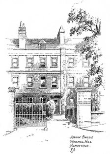 Joanna Baillie's house, Windmill Hill, Hampstead, London, 1912. Artist: Frederick Adcock