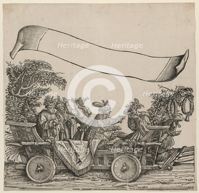 Natural Fools (The Triumphal Procession of the Emperor Maximilian I), ca 1515. Artist: Burgkmair, Hans, the Elder (1473-1531)