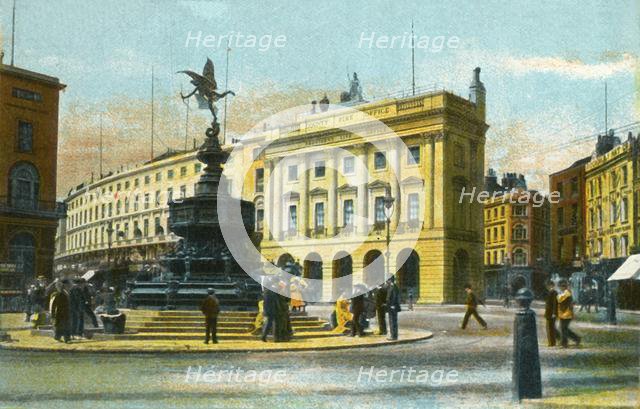 Piccadilly Circus, London, c1910.  Creator: Unknown.