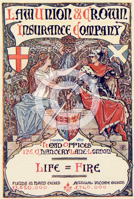 Law Union & Crown Insurance Company, 19th century. Artist: Unknown