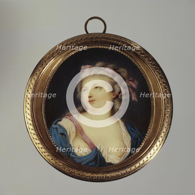 Portrait of a young woman looking up at the sky, c1800. Creator: Ecole Francaise.