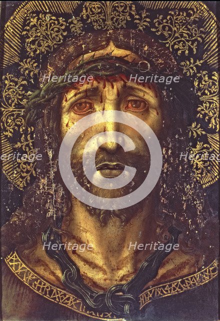  'The Holy Face', tempera on wood by John Gascó.