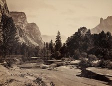 Up Yosemite Valley From The Foot Of El Capitan, 1865-66. Creator: Carleton Emmons Watkins.