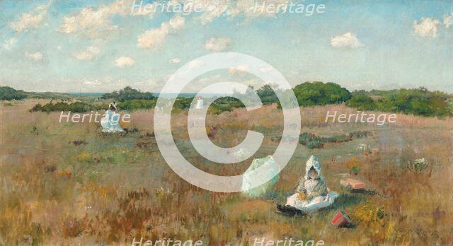 Gathering Autumn Flowers, 1894/1895. Creator: William Merritt Chase.