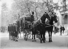 Schley, Winfield Scott, Rear Admiral, U.S.N. Funeral, St. John's Church - Hearse, 1911. Creator: Harris & Ewing.