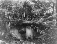 Pool in garden of estate of George F. Baker, Tuxedo, New York, c1915. Creator: Frances Benjamin Johnston.
