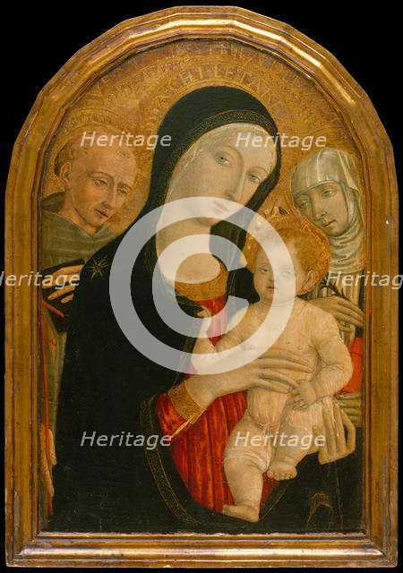 Madonna and Child with Saints Francis and Catherine of Siena, about 1476-80. Creator: Matteo di Giovanni.