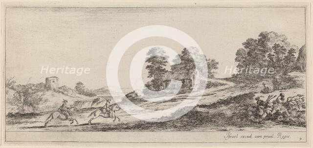 Galloping Horsemen, in or before 1647. Creator: Stefano della Bella.