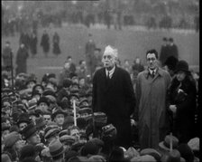 Labour Politician George Lansbury Giving a Speech in Hyde Park, 1930s. Creator: British Pathe Ltd.