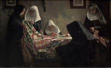 Mending of the Edegem Flag, 1902. Creator: Georges Nauwelaerts.