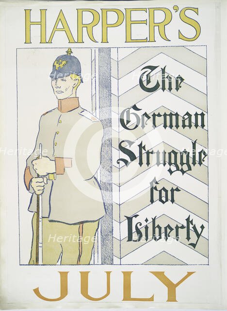 Harper's July, The German Struggle for Liberty, c1895. Creator: Edward Penfield.