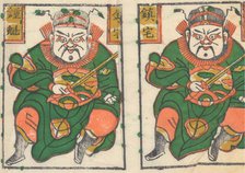 One hundred thirty-five woodblock prints including New Year's pictures (nianh..., 19th-20th century. Creator: Unknown.