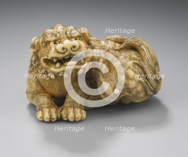 Seated Chinese Lion (Shishi), 18th century. Creator: Unknown.