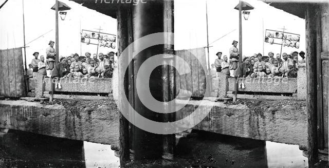 Wanshou Bridge, Fuzhou (Foochow), Fukien province, China, 1870/1871. Creator: John Thomson.