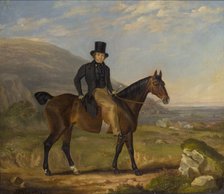 'Gentleman on horseback', 1843. Artist: James Flewitt Mullock