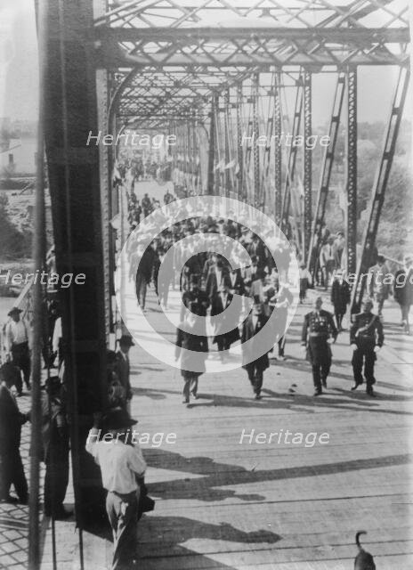Bridge to Mexico, between c1915 and c1920. Creator: Bain News Service.
